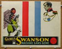 f683 MADAME SANS GENE movie lobby card '25 Swanson, cool design!