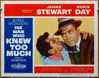 f105 MAN WHO KNEW TOO MUCH movie lobby card #6 '56 Stewart, Hitchcock