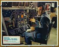 f694 MAROONED movie lobby card #6 '69 David Janssen at control panel!