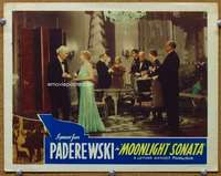 f724 MOONLIGHT SONATA movie lobby card '37 Ignace Jan Paderewski