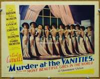 f730 MURDER AT THE VANITIES movie lobby card '34 sexy deco showgirls!