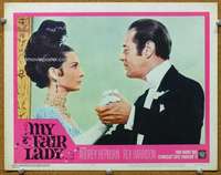 f734 MY FAIR LADY movie lobby card #2 '64 Audrey Hepburn close up!