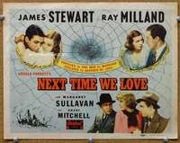 f174 NEXT TIME WE LOVE title movie lobby card R48s James Stewart, Sullavan