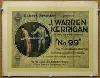 f178 NO. 99 title movie lobby card '20 J. Warren Kerrigan, Fritzi Brunette