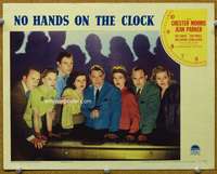 f748 NO HANDS ON THE CLOCK movie lobby card '41 cool cast portrait!