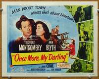 f180 ONCE MORE MY DARLING title movie lobby card '49 Robert Montgomery