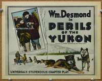 f183 PERILS OF THE YUKON title movie lobby card '22 William Desmond