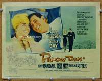 f184 PILLOW TALK title movie lobby card '59 Rock Hudson, Doris Day
