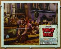f798 PORGY & BESS movie lobby card #4 '59 Sidney Poitier kneeling!