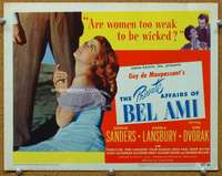 f185 PRIVATE AFFAIRS OF BEL AMI title movie lobby card '47 Angela Lansbury