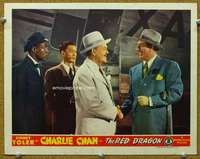 f820 RED DRAGON movie lobby card '45 Sidney Toler as Charlie Chan!