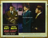 f821 RED LIGHT movie lobby card #2 '49 Raymond Burr, Barton Maclane