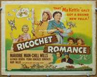 f193 RICOCHET ROMANCE title movie lobby card '54 Marjorie Main, Chill Wills