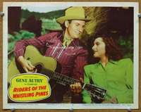 f832 RIDERS OF THE WHISTLING PINES movie lobby card #2 '49 Gene Autry