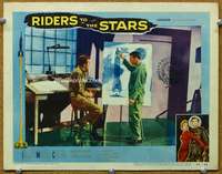 f833 RIDERS TO THE STARS movie lobby card #3 '54 William Lundigan