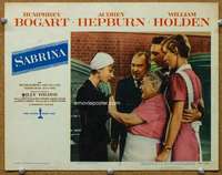 f054 SABRINA movie lobby card #6 '54 Audrey Hepburn with turban!