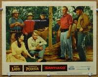 f849 SANTIAGO movie lobby card #7 '56 Alan Ladd, Rossana Podesta