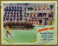 f855 SENSATIONS OF 1945 movie lobby card '44 Eleanor Powell dancing!