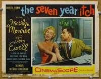 f029 SEVEN YEAR ITCH movie lobby card #8 '55 Marilyn playing piano!