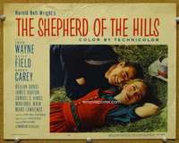 f862 SHEPHERD OF THE HILLS movie lobby card #4 R55 John Wayne, Field