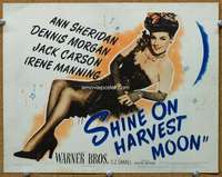 f060 SHINE ON HARVEST MOON title movie lobby card '44 sexy Ann Sheridan!