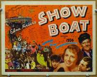 f203 SHOW BOAT title movie lobby card '36 Irene Dunne, James Whale