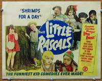 f868 SHRIMPS FOR A DAY movie lobby card R52 The Little Rascals!