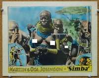 f870 SIMBA movie lobby card '28 female African Natives!