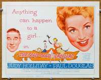 f209 SOLID GOLD CADILLAC title movie lobby card '56 Judy Holliday, Douglas