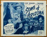 f210 SONG OF ARIZONA title movie lobby card R54 Roy Rogers, western