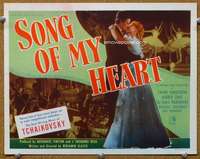 f211 SONG OF MY HEART title movie lobby card '47 Tchaikovsky biography!