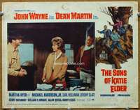 f883 SONS OF KATIE ELDER movie lobby card #8 '65 John Wayne, Martin