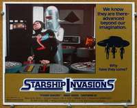 f893 STARSHIP INVASIONS movie lobby card #4 '77 really wacky aliens!