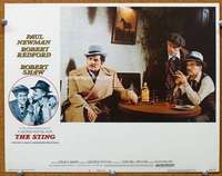 f897 STING movie lobby card #6 '74 Paul Newman, Robert Redford, Shaw
