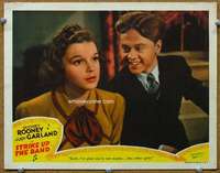 f005 STRIKE UP THE BAND movie lobby card '40 Rooney & Garland portrait!