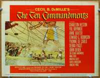 f924 TEN COMMANDMENTS movie lobby card #5 '56 Cecil B. DeMille epic!