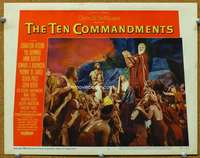 f925 TEN COMMANDMENTS movie lobby card #7 '56 best scene by far!