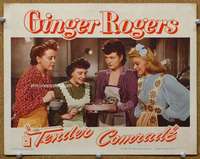 f926 TENDER COMRADE movie lobby card '44 Ginger Rogers, Ruth Hussey