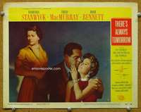 f930 THERE'S ALWAYS TOMORROW movie lobby card #3 '56 Barbara Stanwyck