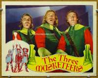 f946 THREE MUSKETEERS #2 movie lobby card '35 cool portrait of them!