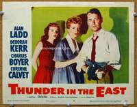 f951 THUNDER IN THE EAST movie lobby card #5 '53 Ladd, Deborah Kerr