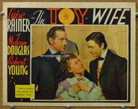 f964 TOY WIFE movie lobby card '38 Luise Rainer, Melvyn Douglas