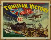 f221 TUNISIAN VICTORY title movie lobby card '44 Frank Capra, John Huston