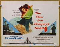 f227 VIEW FROM POMPEY'S HEAD title movie lobby card '55 Dana Wynter