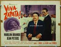 f991 VIVA ZAPATA movie lobby card #3 '52 Marlon Brando, Joseph Wiseman