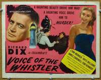 f228 VOICE OF THE WHISTLER title movie lobby card '45 Richard Dix, Merrick