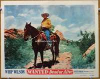 f996 WANTED DEAD OR ALIVE movie lobby card #8 '51 Whip Wilson