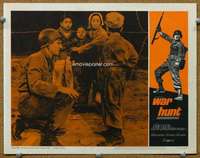 f997 WAR HUNT movie lobby card #4 '62 very first Robert Redford!