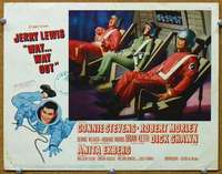 g004 WAY WAY OUT movie lobby card #6 '66 Jerry Lewis, Connie Stevens