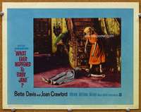 g010 WHAT EVER HAPPENED TO BABY JANE movie lobby card #4 '62 by stairs!